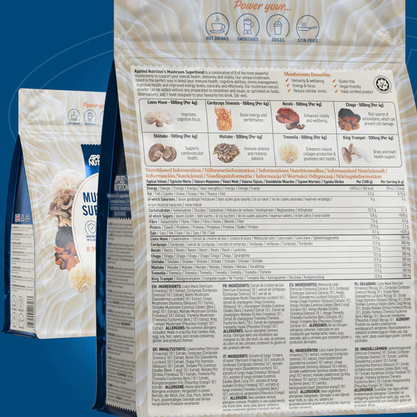 Applied Nutrition Mushroom Superblend - 150g - 8 GRYBŲ - View #5